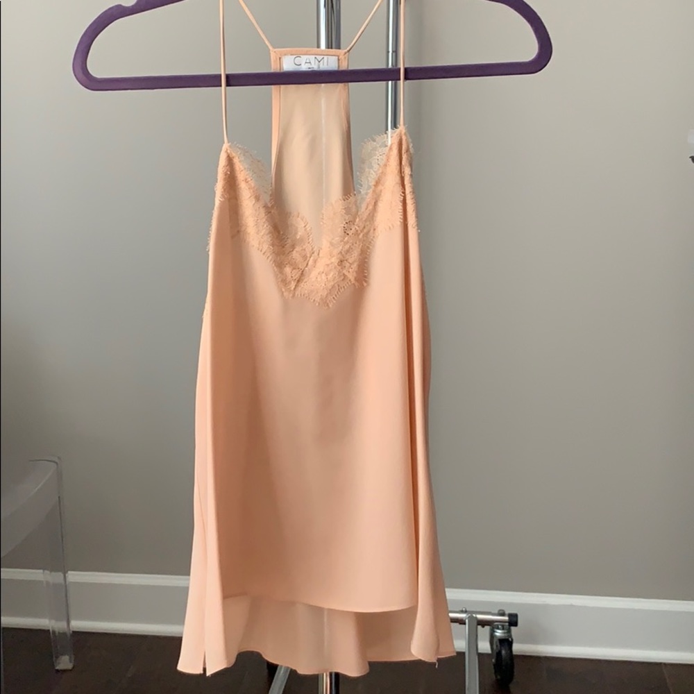 CAMI NYC silk racer camisole
